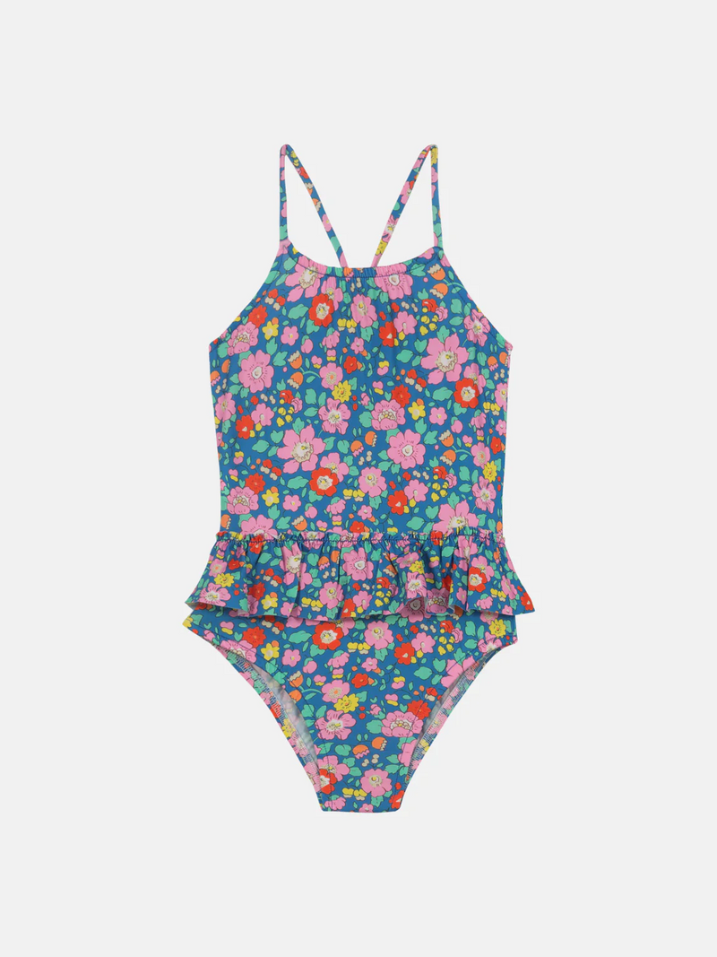 Girls Kids Floral Swimsuit